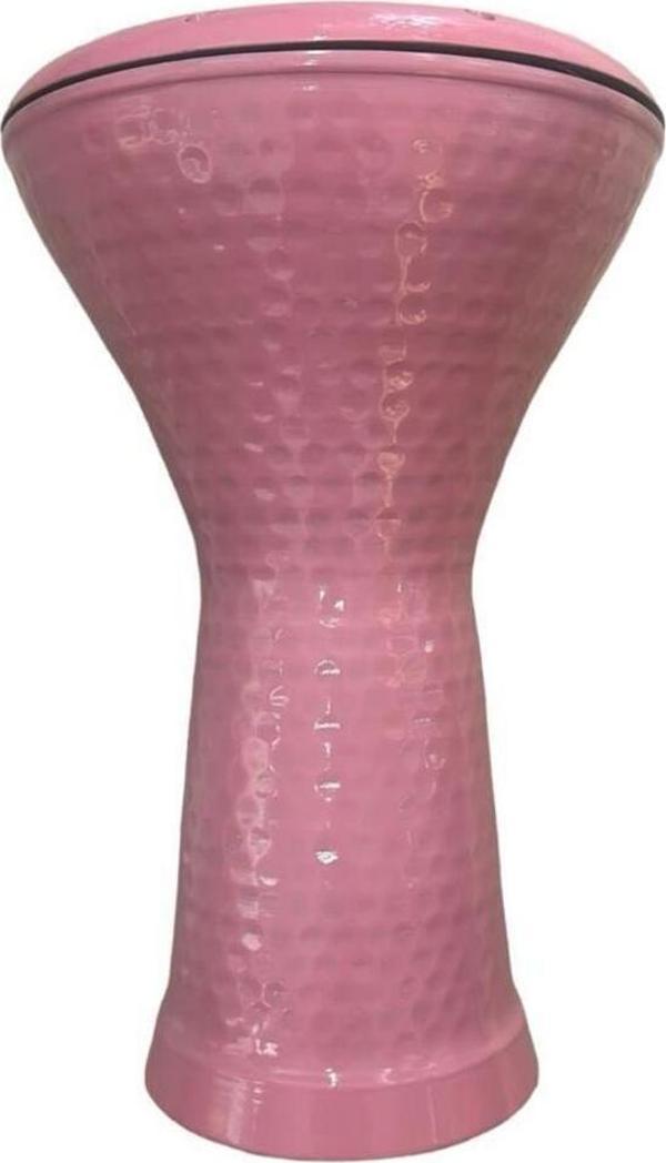 Segah Müzik Pembe Çömlek Darbuka Çekiç Dövme Desenli Kılıf Dahil! - Image 1