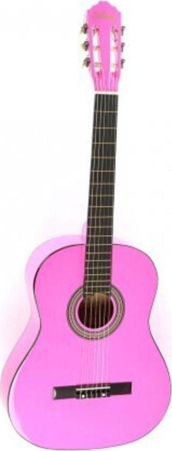 Segah Müzik Pembe Gitar - 4/4 Boy Öğrenci Gitarı Kılıf Ve Pena Hediye ! - Image 1