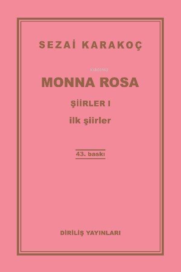 Monna Rosa Şiirler 1 - Diriliş Yayınları - Image 1