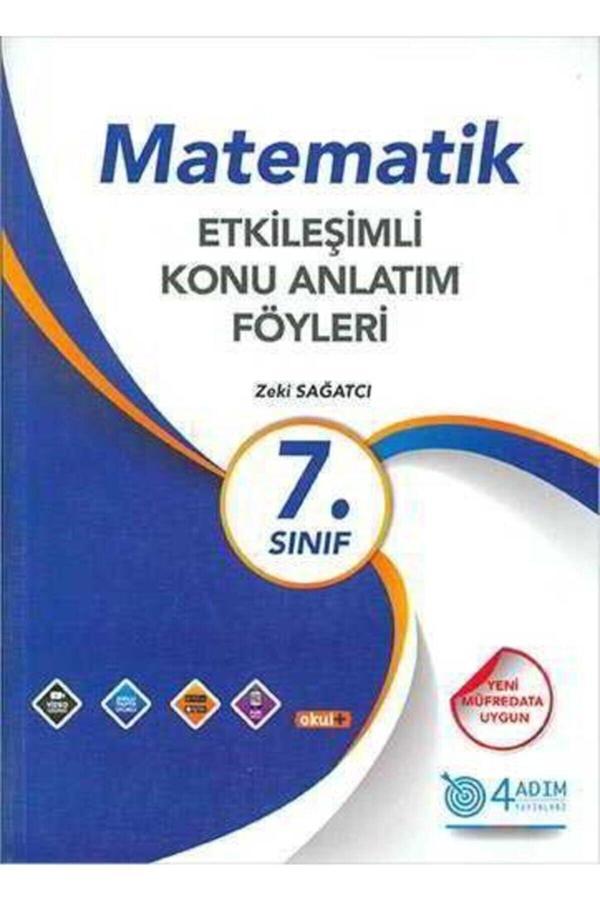 4 Adım Yayınları 4 Adım 7.Sınıf Matematik Etkileşimli Konu Anlatım Föyleri - 4 Adım Yayınları - Image 1