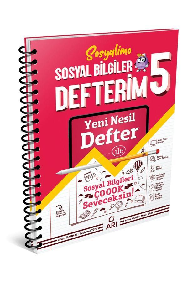 Arı Yayıncılık 5. Sınıf Sosyal Bilgiler Konu Anlatım Defterim Sosyalimo Arı Yayın (Adel Kitap'a Özel Güncel Baskı) - Arı Yayıncılık - Image 1