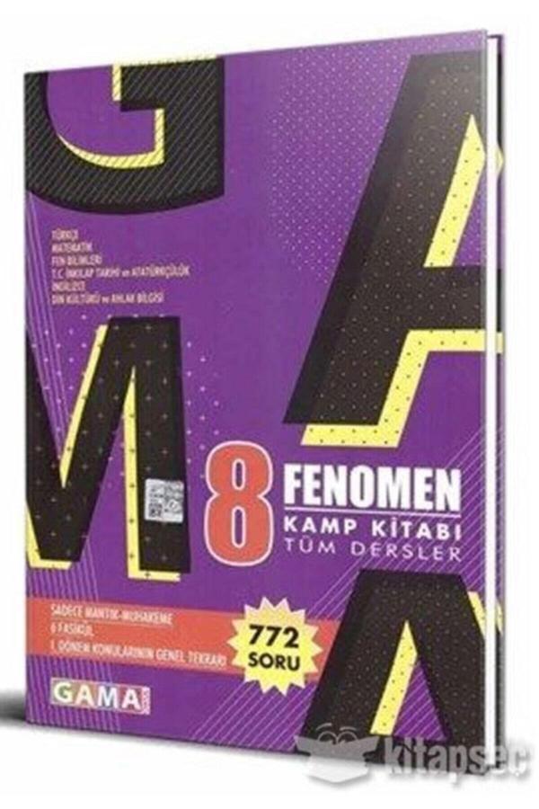 Gama Yayınları 8. Sınıf Fenomen Tüm Dersler Kamp Kitabı - Gama Yayınları - Image 1