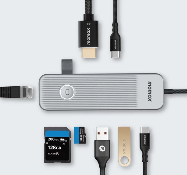 Momax Onelink 8 In 1 Usb-C Hub Çevirici - Image 1