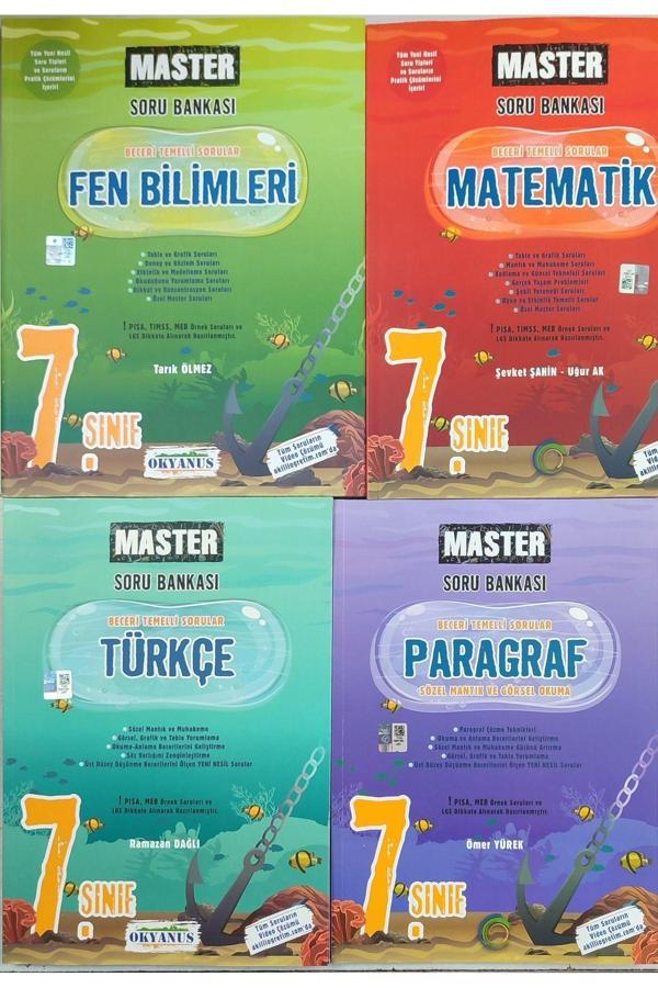 Okyanus Yayıncılık 7. SINIF MASTER TÜRKÇE MATEMATİK PARAGRAF FEN BİLİMLERİ SET 2023 - Okyanus Yayıncılık - Image 1