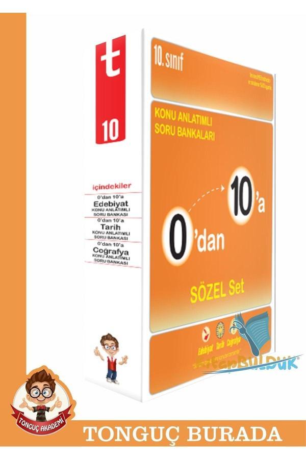Tonguç Akademi 10. Sınıf 0'dan 10'a Konu Anlatımlı Sözel Soru Bankası Set - Tonguç Akademi - Image 1