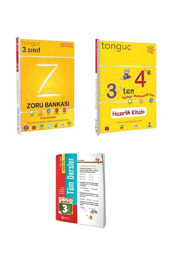 Tonguç Akademi 3. Sınıf Tüm Dersler Zoru Bankası Ve 3'ten 4'e Hazırlık Kitabı Ile Yaprak Test - Tonguç Akademi - Image 1