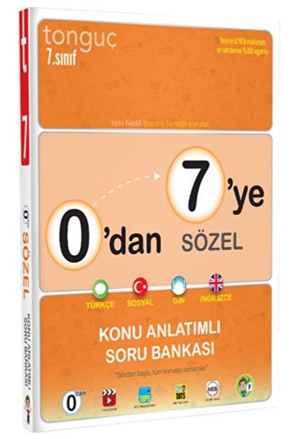 Tonguç Akademi 7. Sınıf 0'dan 7'ye Sözel Konu Anlatımlı Soru Bankası Kolektif 9786258152449 - Tonguç Akademi - Image 1