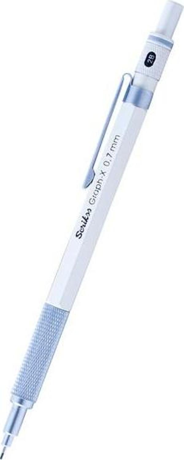 Scrikss Oficce Graph X Metal 0.7 mm Beyaz Versatil Kalem - Image 1