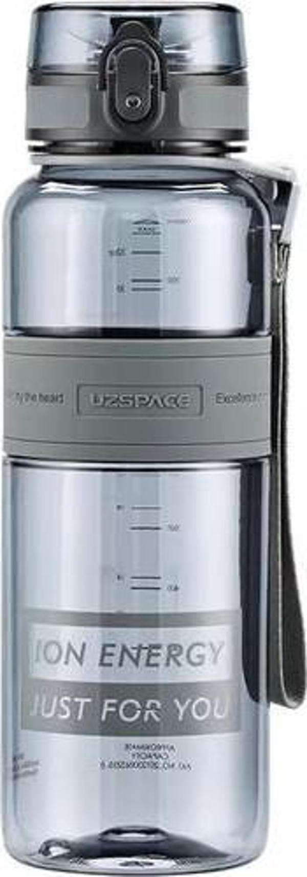 Uzspace 1000 ml Su Matarası Büyük Boy Koyu Gri - Image 1