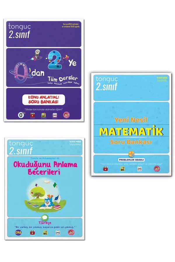 Tonguç Akademi Tonguç 2. Sınıf 0 Dan 2 Ye Konu Anlatımlı Soru Bankası Set 2021 3 Kitap - Tonguç Akademi - Image 1