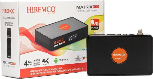 Hiremco Matrix Pro 4K UHD Android 10 Uydu Alıcısı - Image 1