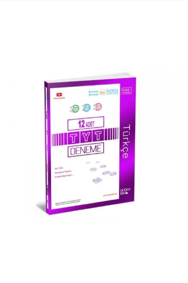 Üç Dört Beş Yayınları Üçdörtbeş Tyt Türkçe Deneme 12 Adet (2021 Model) - Üç Dört Beş Yayınları - Image 1