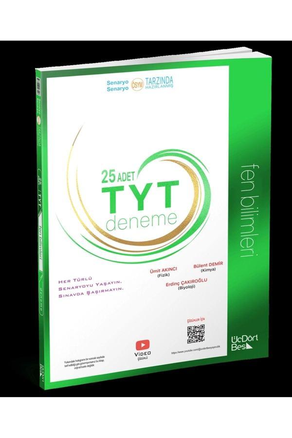 Üç Dört Beş Yayınları ÜçDörtBeş Yayınları TYT Fen Bilimleri Deneme Yeni - Üç Dört Beş Yayınları - Image 1