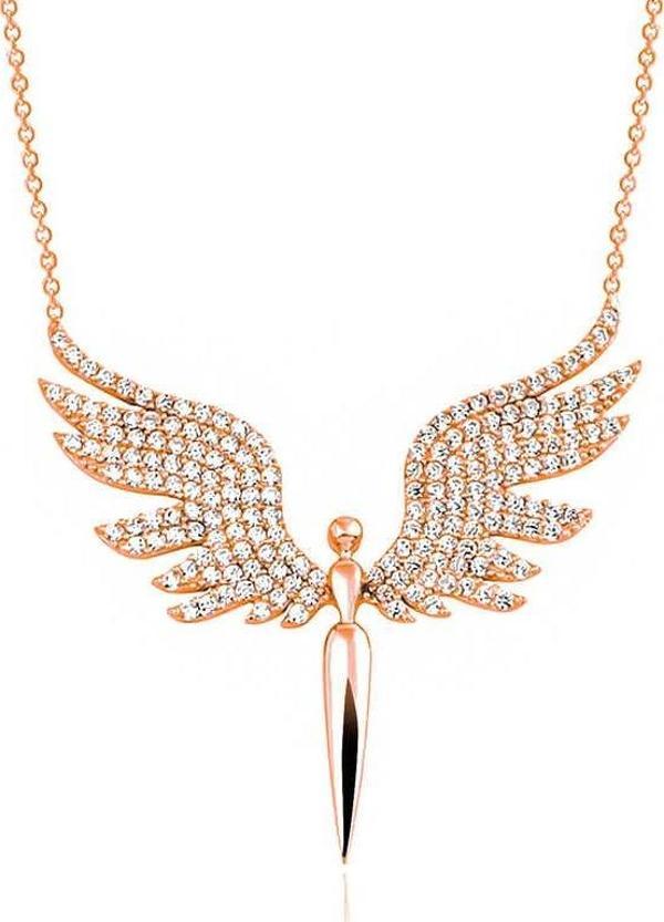 925 Ayar Gümüş Mikail Meleği Kadın Kolye - Image 1