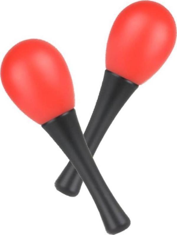 Midex Orf-MRC-06RD Örf Aletleri Kırmızı Marakas Plastik Maracas 2 Adet (Çift) - Image 1