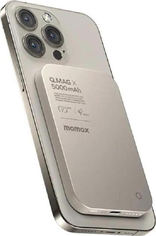 Momax Titanium Wireless Kablosuz Powerbank 10000mAh MagSafe Uyumlu - Image 1