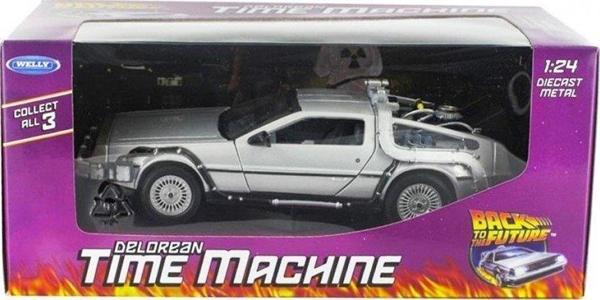 Karsan Welly Geleceğe Dönüş Seri 1 Metal Model Araba Efsane Delorean 1:24 Ölçek - Image 1