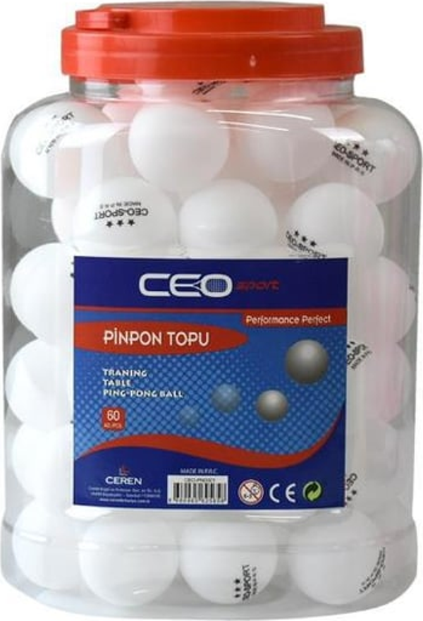 Bubu Pinpon Topu 60'lı Tekli Beyaz PN0001 - Image 1