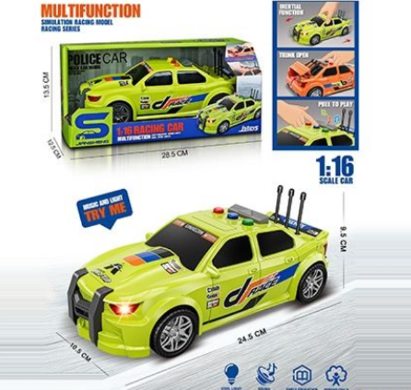 Ctoys Işıklı V Sesli Yarış Arabası JS124 - Image 1