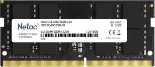 Netac 8 Gb 3200 Mhz Ddr4 CL16 NTBSD4P32SP/08 Ram - Image 1