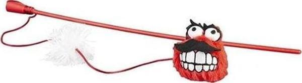 Rogz Catnip Toyz Fluffy Magic Stick Peluş Kedi Olta Oyuncağı Kırmızı 46 Cm - Image 1
