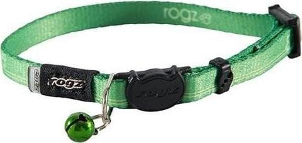 Rogz Catz KiddyCat Halsband Dokuma Kedi Boyun Tasması Yeşil Small 1.1x20-31 Cm - Image 1