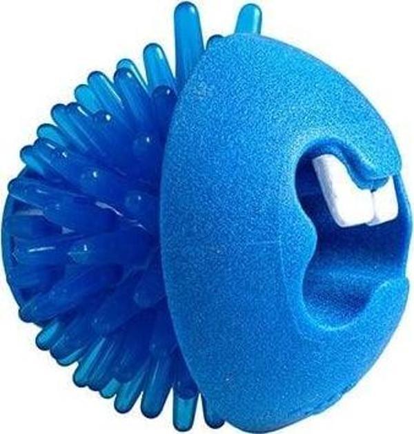 Rogz Toyz Fred Traktatiebal Çiğneme Topu Diş Bakım Köpek Oyuncağı Mavi 6.4 Cm - Image 1