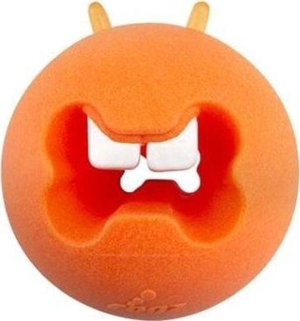 Rogz Toyz Fred Traktatiebal Çiğneme Topu Diş Bakım Köpek Oyuncağı Turuncu 6.4 Cm - Image 1