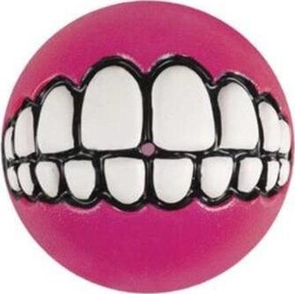 Rogz Toyz Grinz Ödül Hazneli Köpek Oyun Topu Pembe Small 4.9 Cm - Image 1