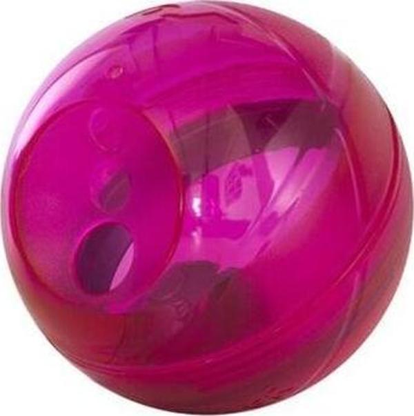 Rogz Toyz Tumbler Yavaş Besleme Ödül Hazneli Köpek Oyun Topu Pembe 12 Cm - Image 1