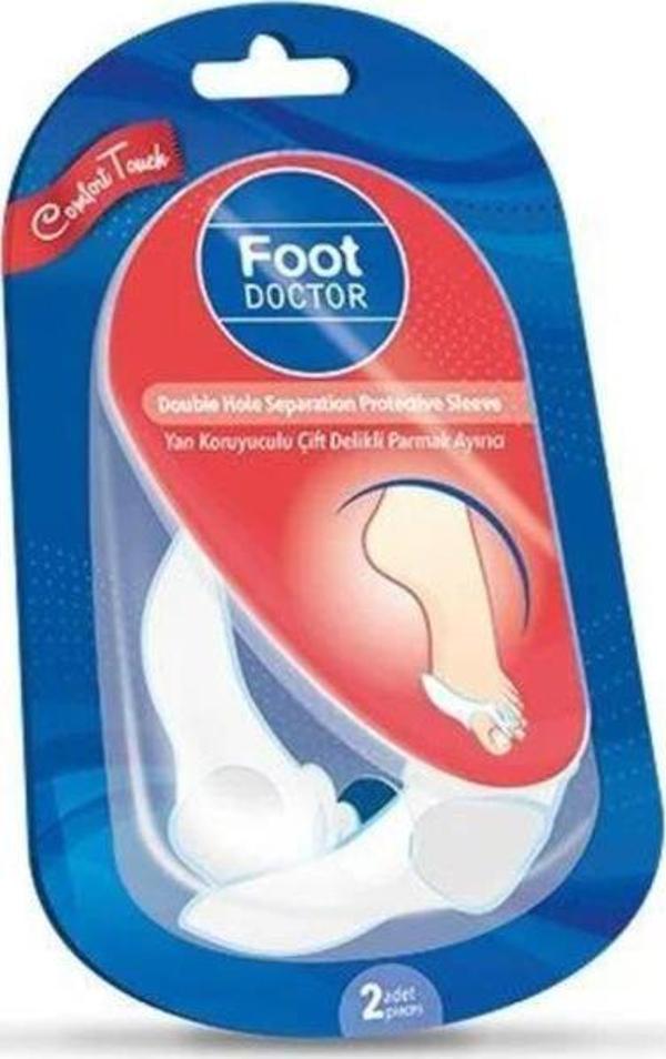 Foot Doctor Yan Koruyuculu Çift Delikli Parmak Ayırıcı 2 Adet - Image 1