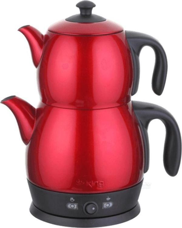 King Lea P 315 R Elektrikli Çay Makinesi Kırmızı - Image 1