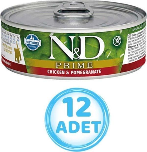 N&D Tavuklu Ve Narlı Yavru Kedi Konservesi 70 Gr ( 12 Adet ) - Image 1