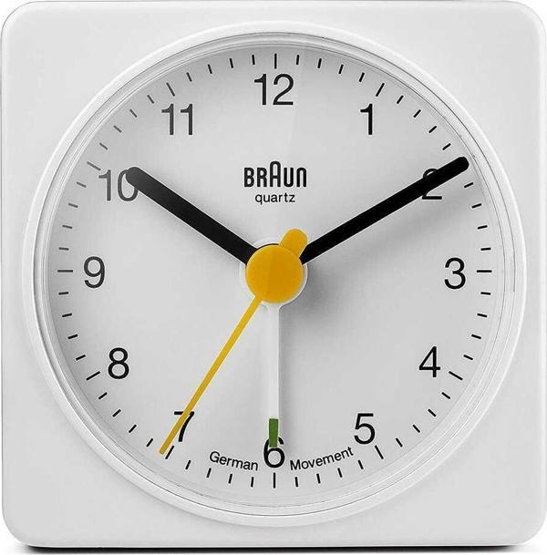 Braun BNC002WHWH Alarmlı Masa Saati Beyaz - Image 1