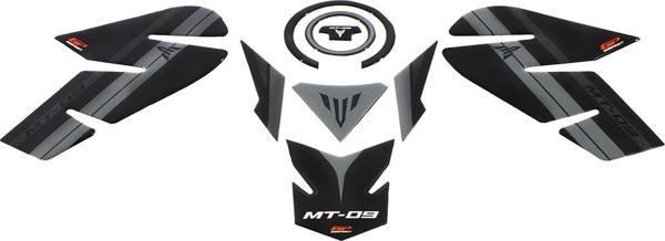 GP Kompozit Yamaha MT-09 2013-2016 Uyumlu Tank Pad Seti Siyah - Image 1