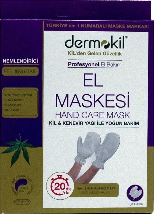 Dermokil Kil & Kenevir Yağlı El Maskesi 35 Ml - Image 1