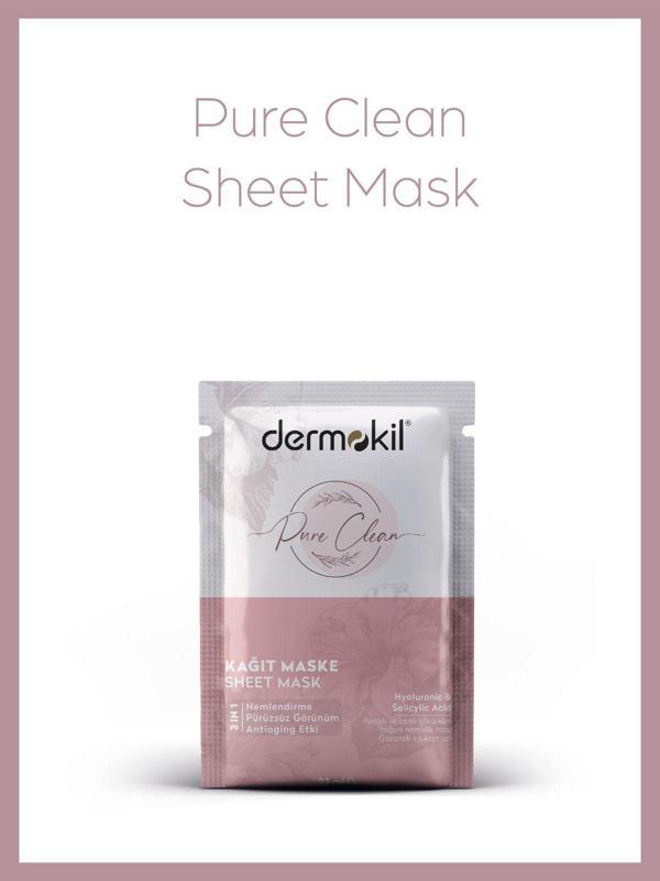 Dermokil Pure Clean 3 In 1 Kağıt Maske - Image 1