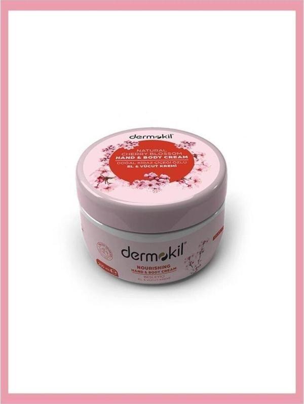 Dermokil Vücut Kremi Kiraz Çiçeği El Ve Vücut Kremi 250 Ml-Saklı Güzellikk-- - Image 1
