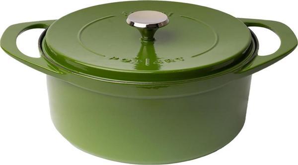 Sürel Pot Art Derin Döküm Tencere Yeşil 24 cm - Image 1