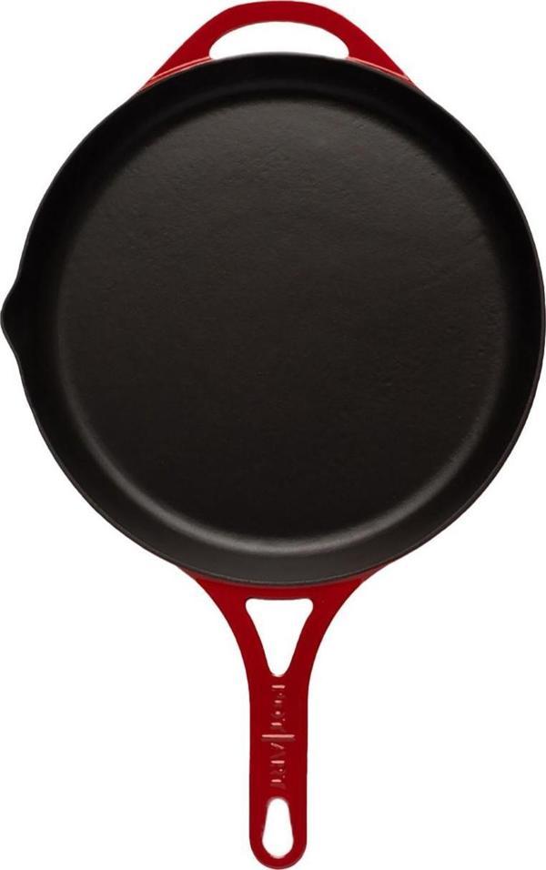 Sürel Pot Art Düz Döküm Tava Kırmızı 28 cm - Image 1