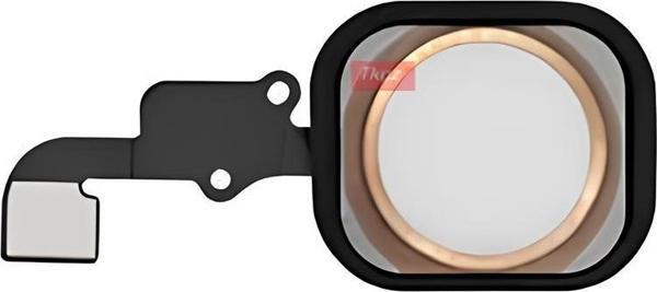 iPhone 6 Home Tuşu Flex GOLD - Lastikli Çerceveli - Image 1