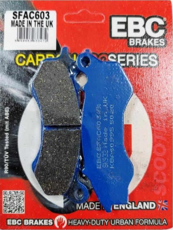 Ebc Sfac603 2017-2021 Peugeot Speedfight 4 (125cc) Uyumlu Ön Fren Balatası Karbon Balata - Image 1