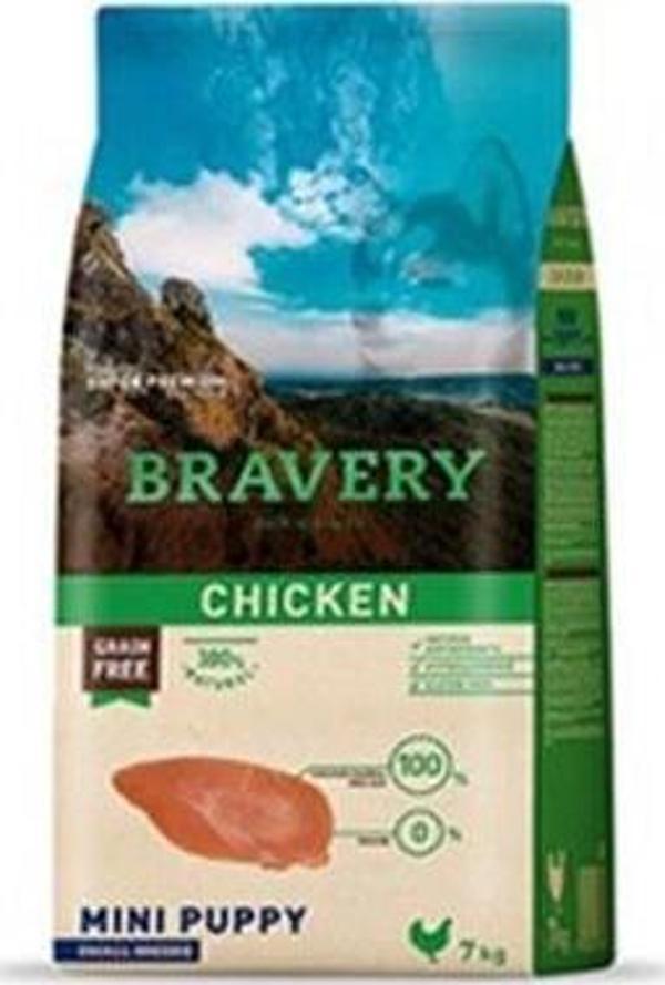 Bravery Puppy Mini Tavuklu Küçük Irk Yavru Köpek Maması 7 Kg - Image 1