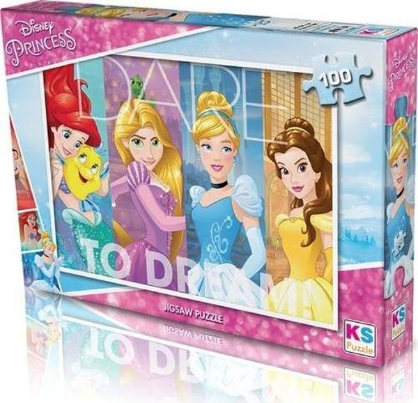 KS Games Puzzle 100 Parça Disney Princess Puzzle - Image 1