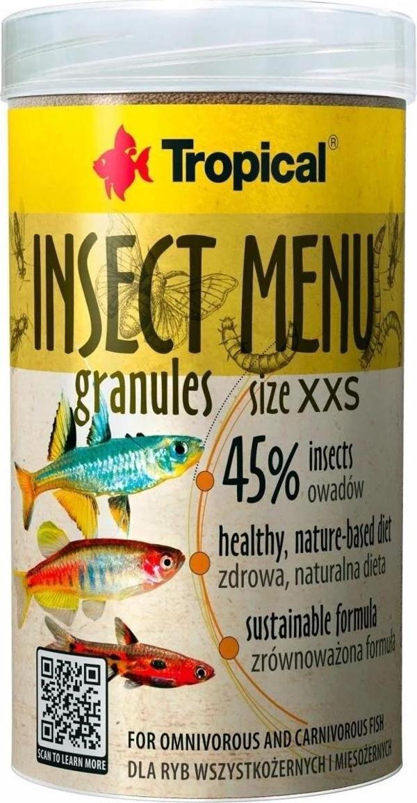 Tropical Insect Menu Granules XXS 100 ml/64 gr - Image 1