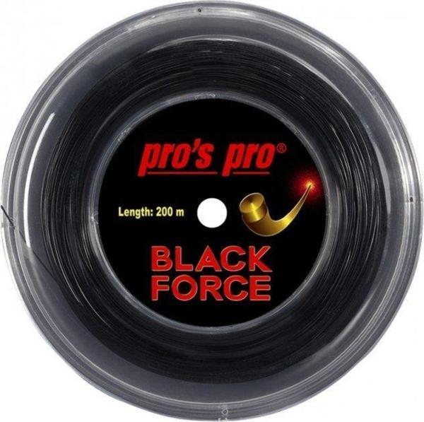 Pro's Pro Black Force 1.24 200 Metre Turnuva Oyuncuları Ve Profesyoneller Için Tenis Raketi Kordaj - Image 1