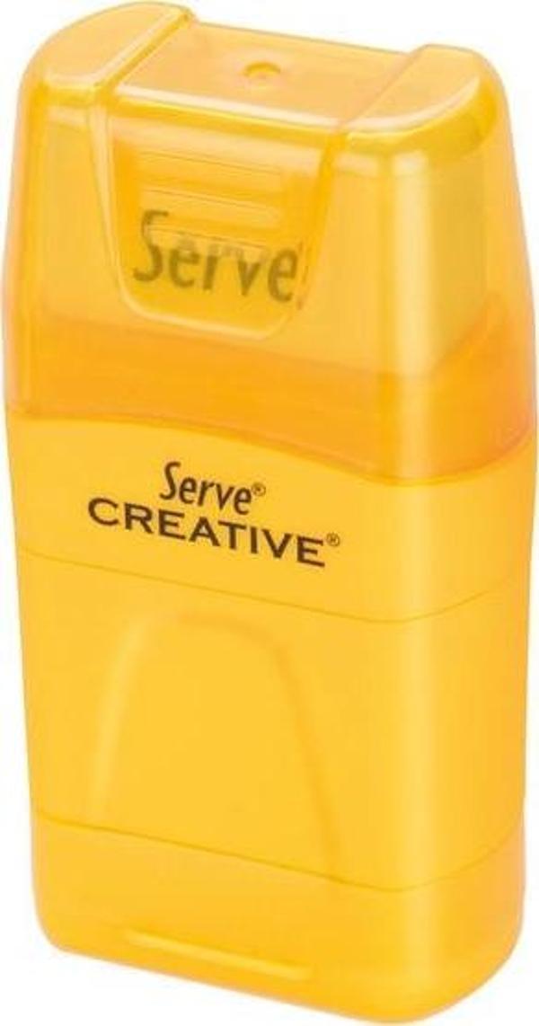 Serve Creative Sarı Kalemtıraş Silgi  - Image 1