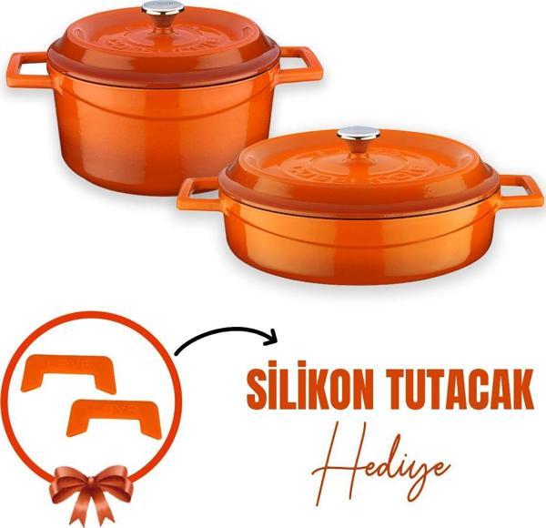 Lava Döküm 2x Trendy Serisi 5 Parça Tencere Seti - Image 1