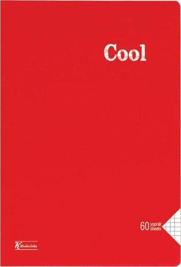 K.Color A4 60 Yp.Kareli PP Kp.Dikisli Cool Defter 321842-99 - Image 1