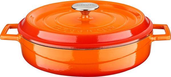 Lava Döküm Çok Amaçlı Yayvan Tencere Döküm Demir Yekpare Kulplu Edition Serisi Çap(Ø)28cm. - Image 1